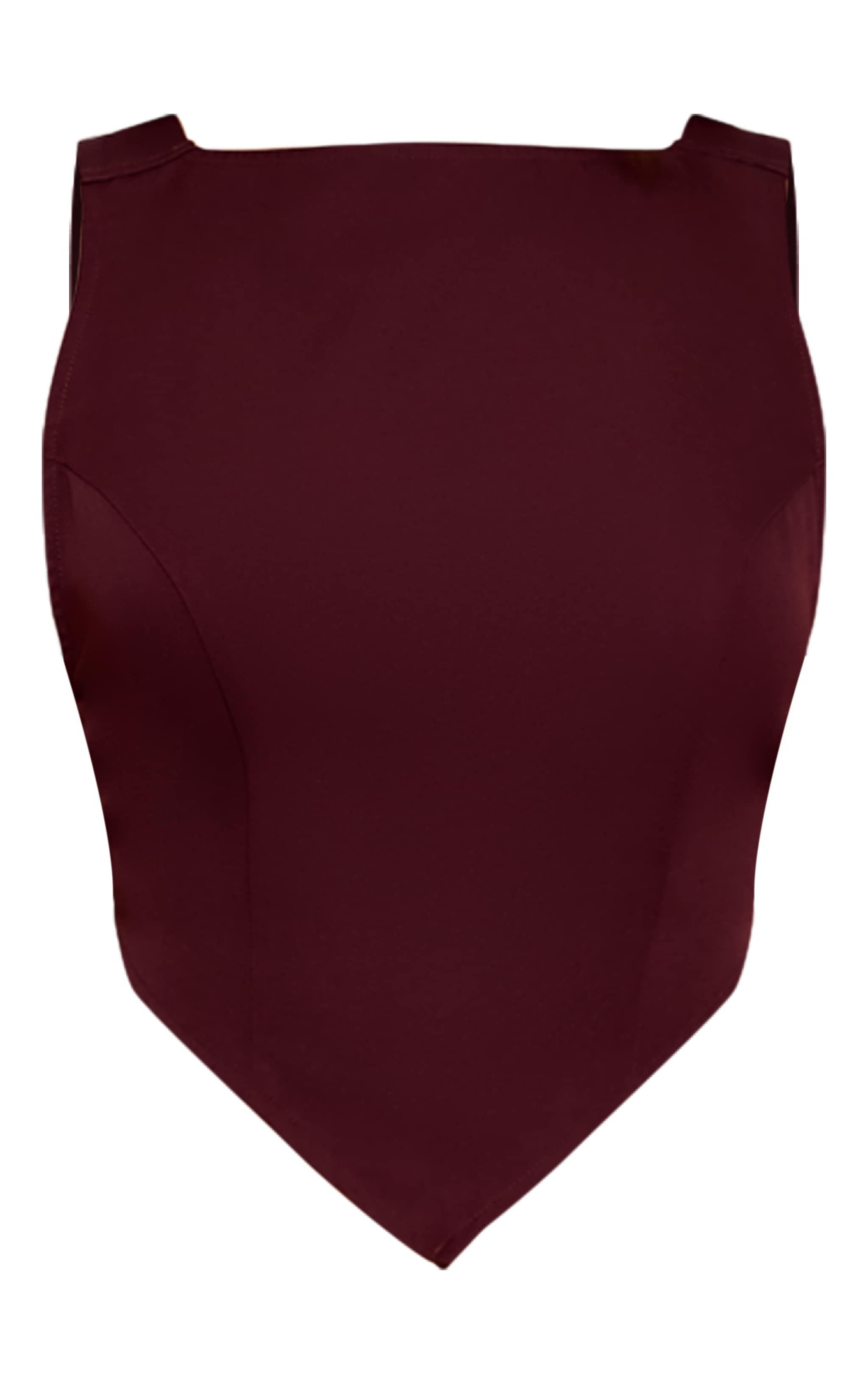 Plum Woven Open Back Top image 5