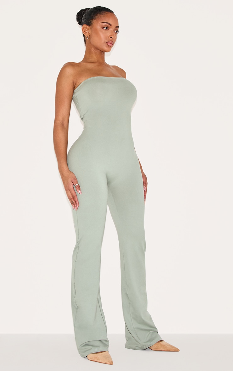 Shape Sage Green Soft Sculpted Bandeau Jumpsuit image 3