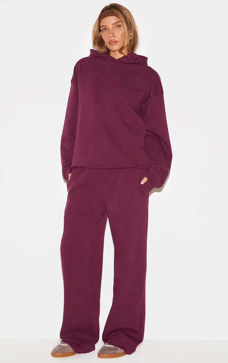 Plum Premium Interlock Oversized Hoodie image 3