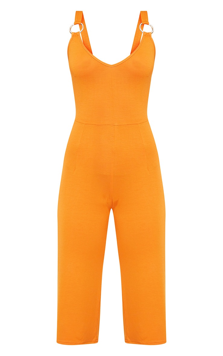 petite orange jumpsuit