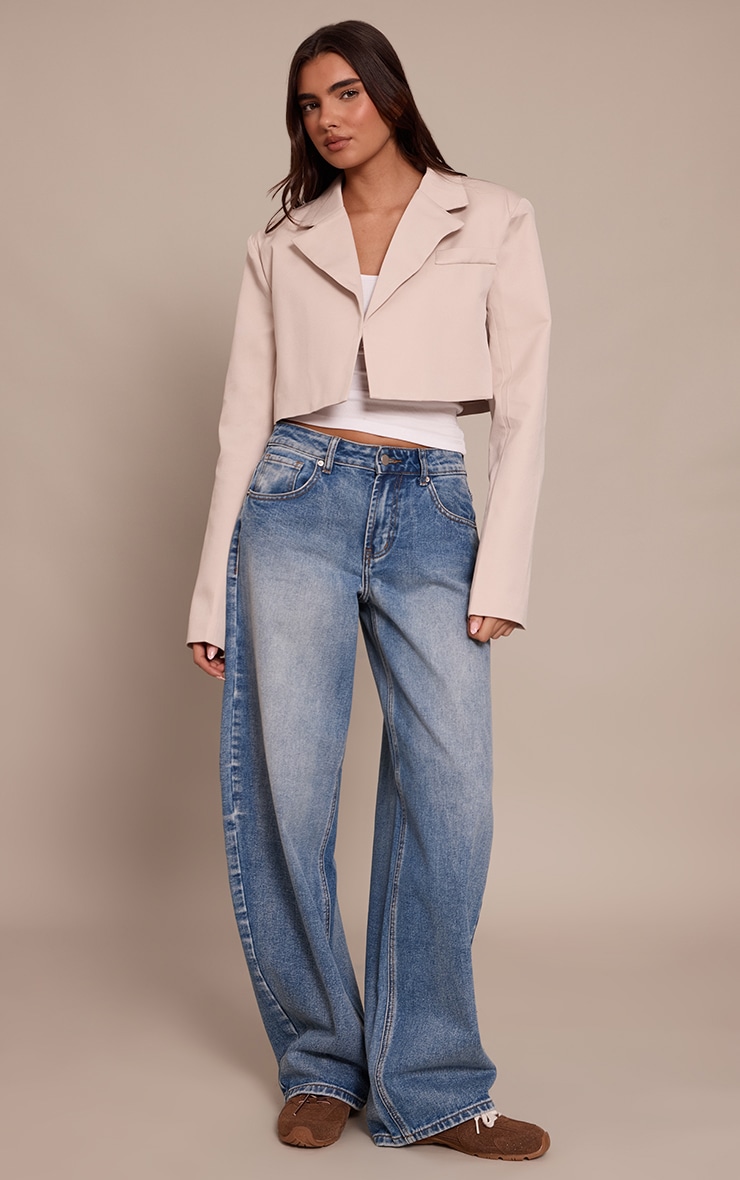 Stone Tailored Cropped Blazer image 3