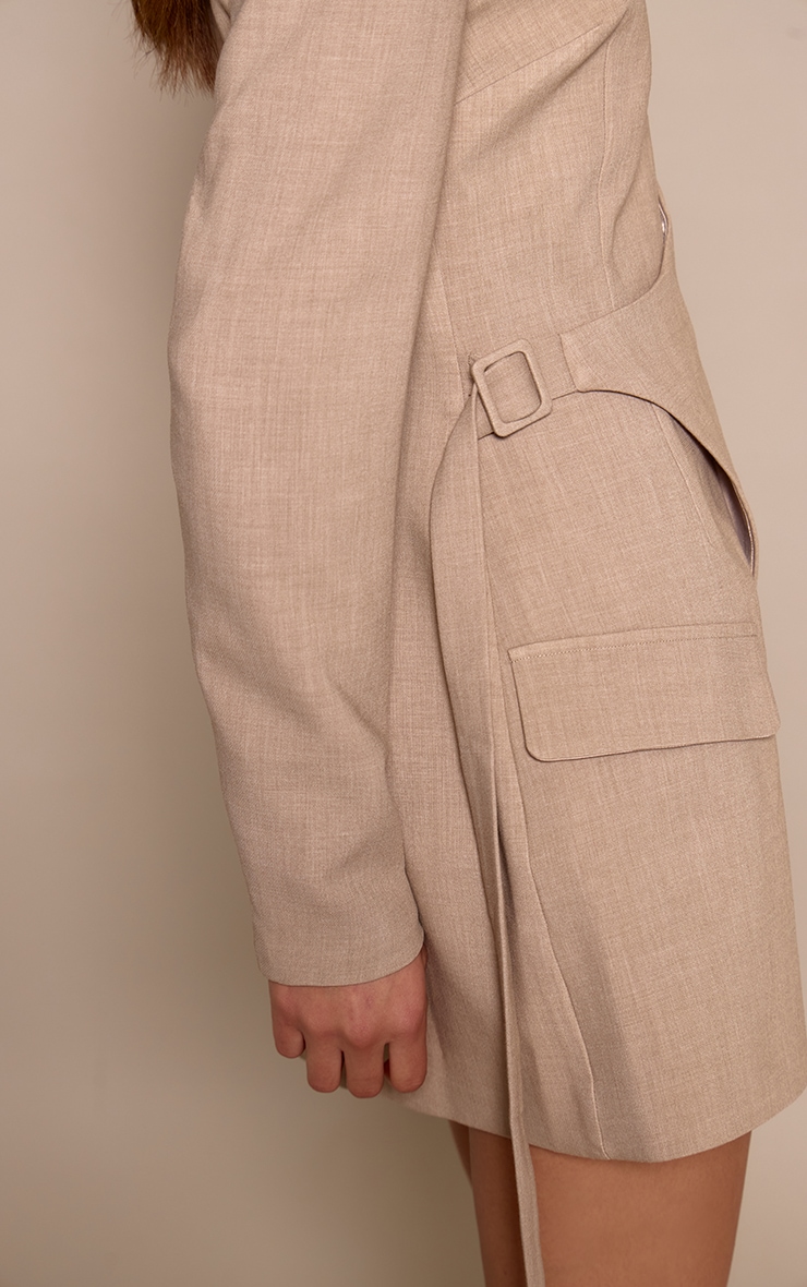 PLT Label Stone Tailored Asymmetrical Cut Out Blazer Dress image 4