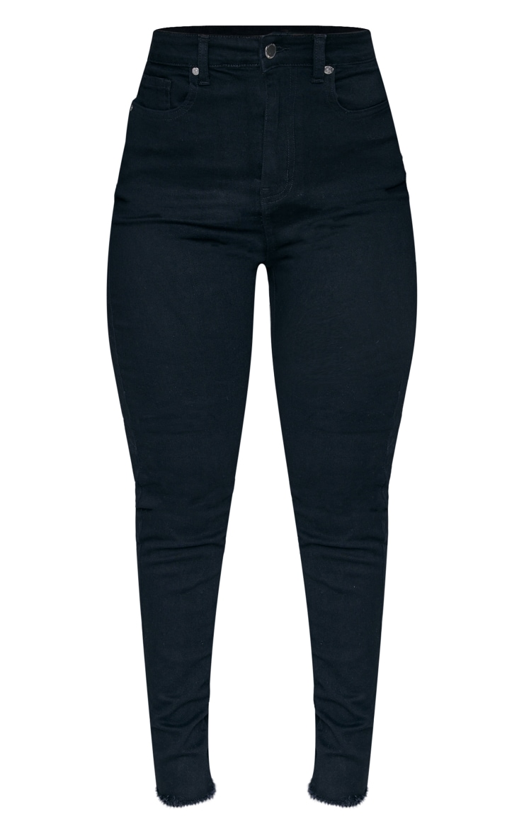 Shape Black Lace Up Back Skinny Jeans image 1