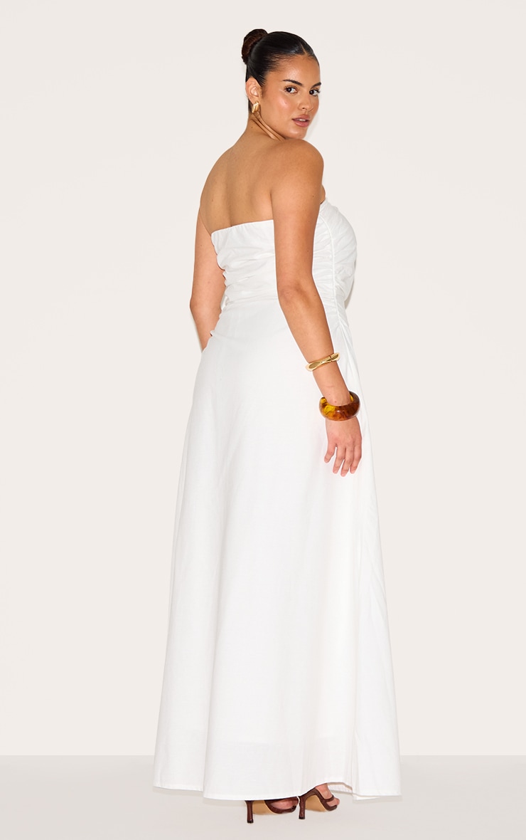 Plus Robe bustier longue blanche image 2