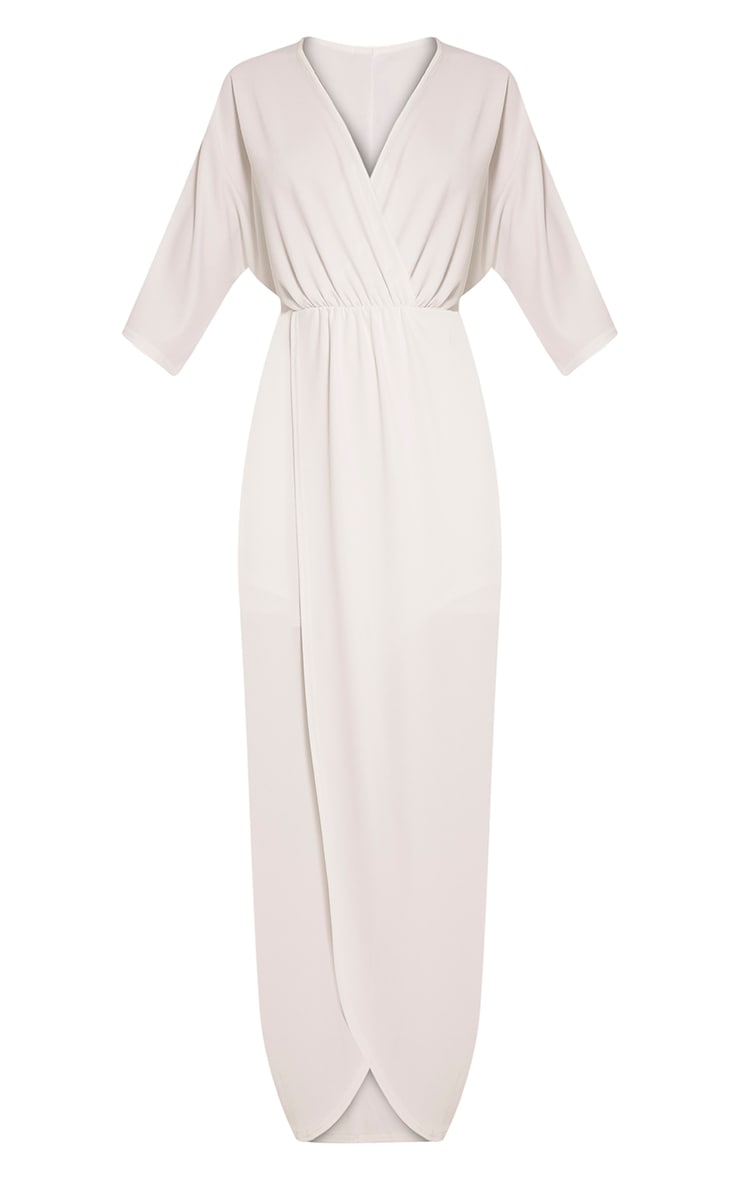 Archer Cream Cape Maxi Dress Dresses PrettyLittleThing USA