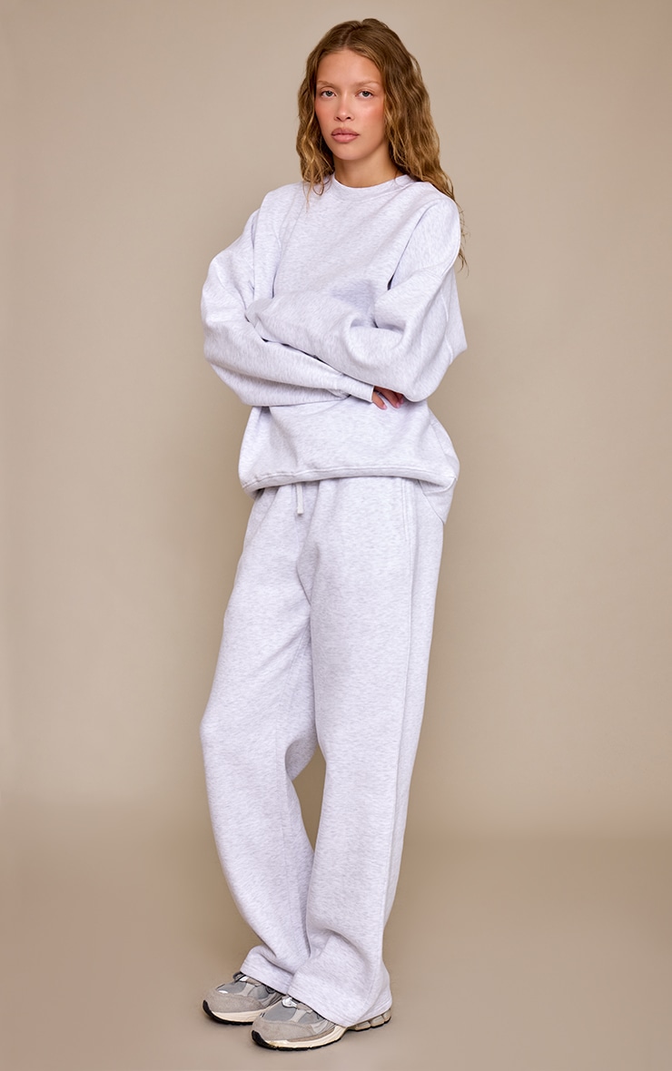 Ash Grey Oversized Sweat Tracksuit Set image 3