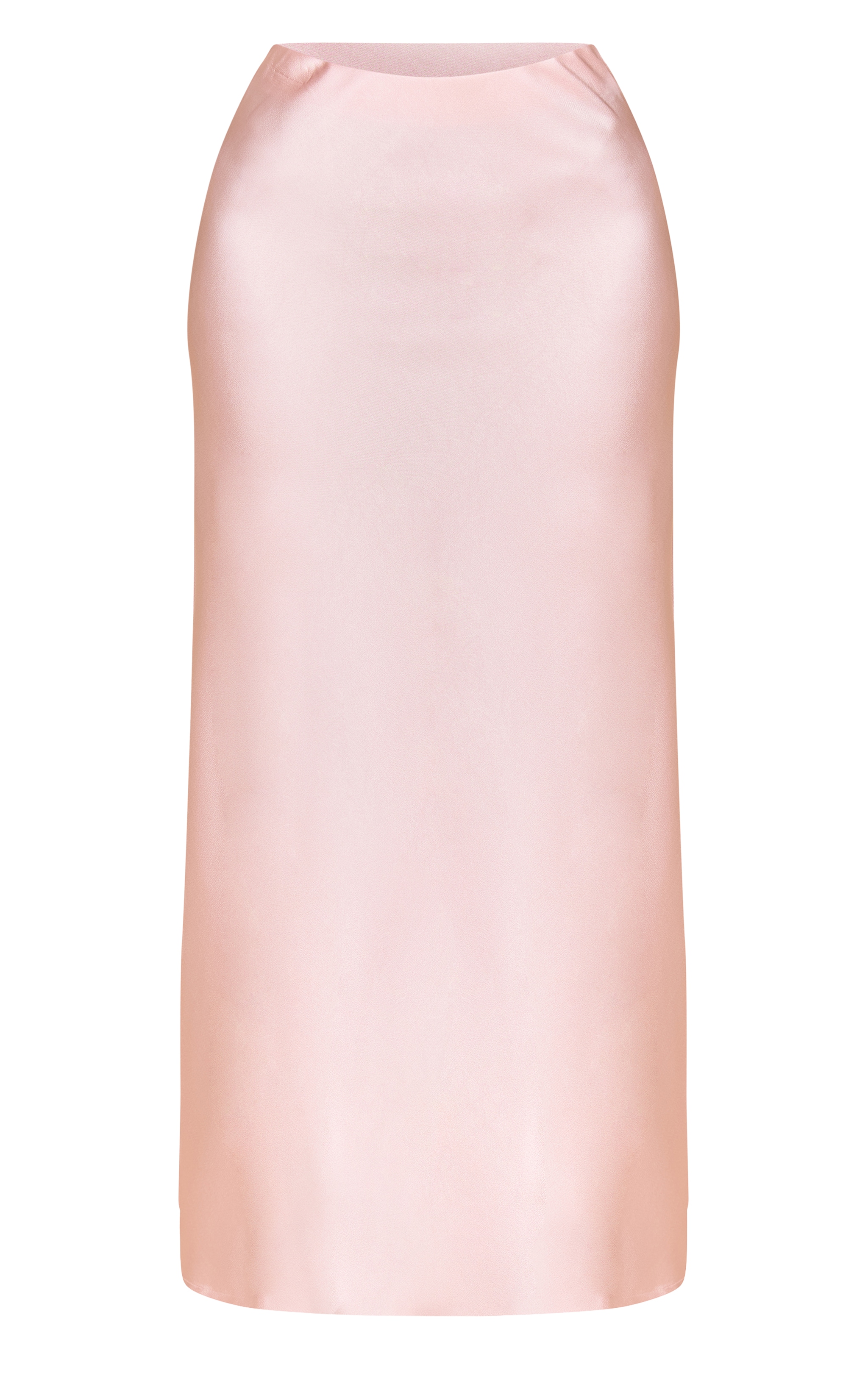 Petite Pink Satin Flowy Maxi Skirt image 5