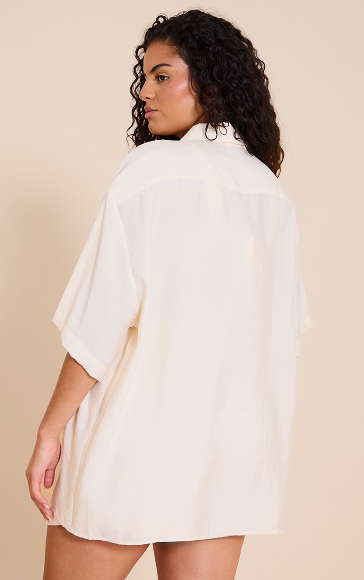 Plus Natural Button Up Shirt image 2