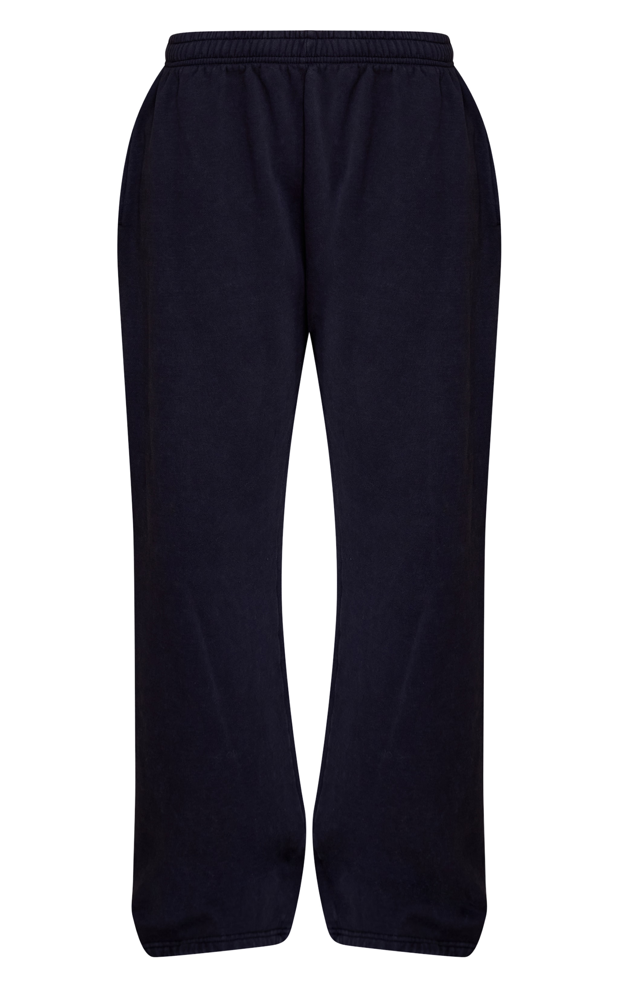 Navy Acid Washed Wide Leg Sweatpants image 5