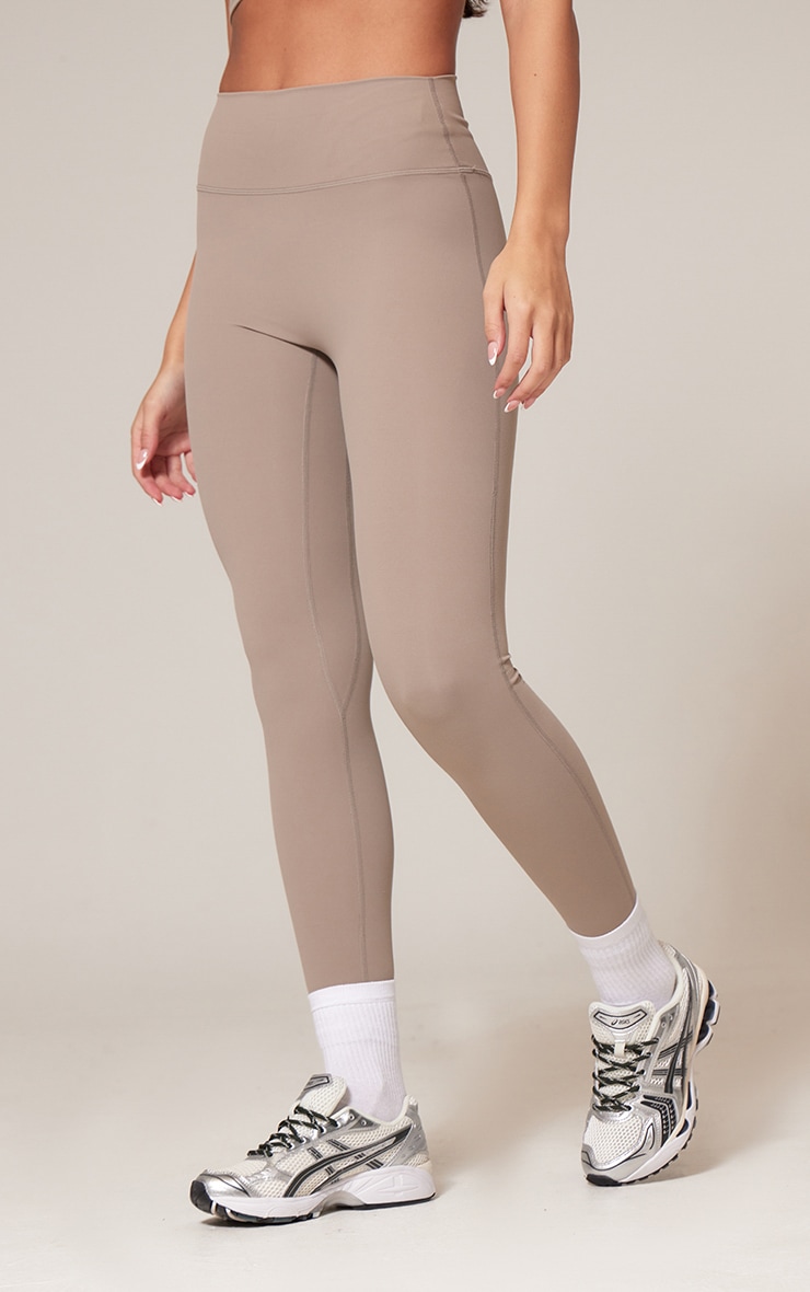 Deep Taupe Ultimate Sculpt High Waist Gym Leggings image 2
