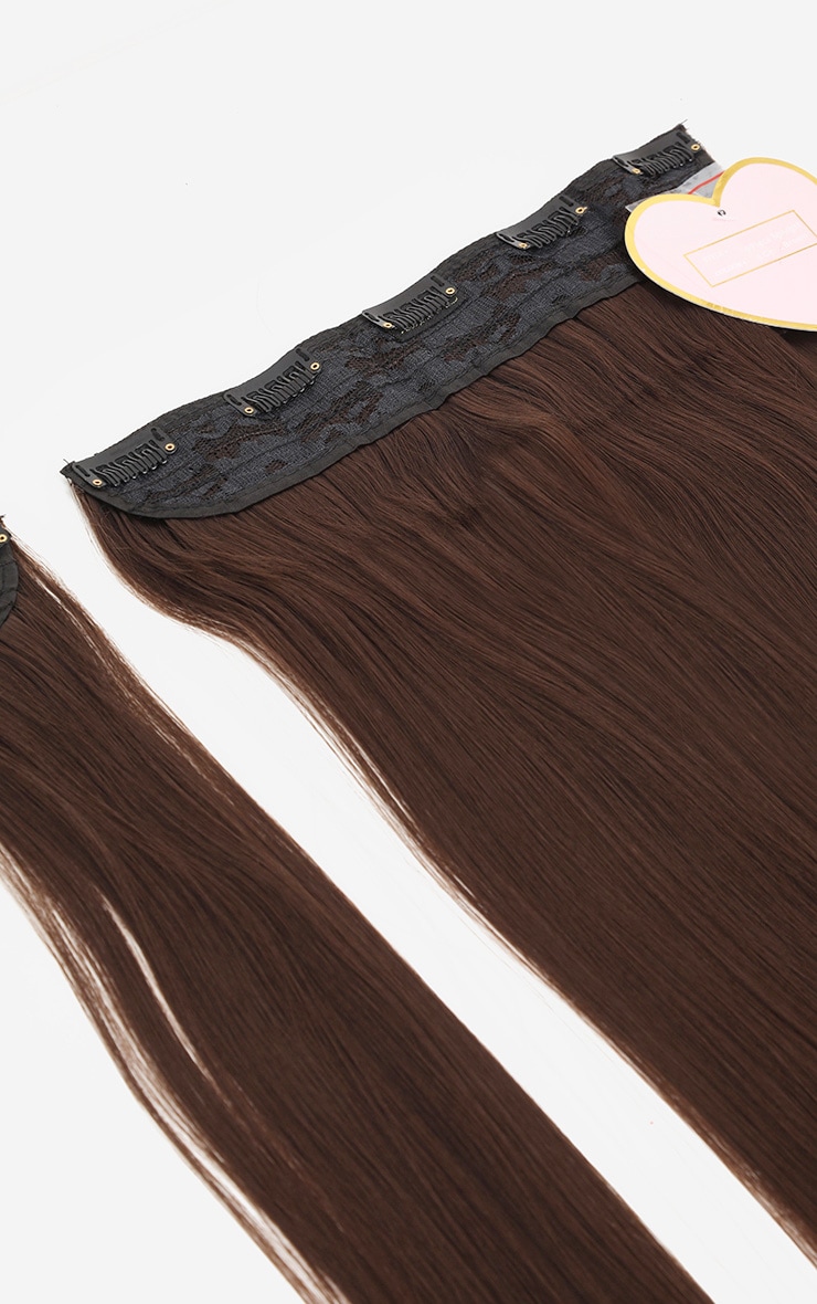 Lullabellz 22" 5 Piece Clip In Hair Extensions Choc PrettyLittleThing