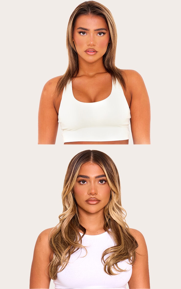 Lullabellz 18" Hidden Halo Blow Dry Hair Extensions - Mellow Brown image 3