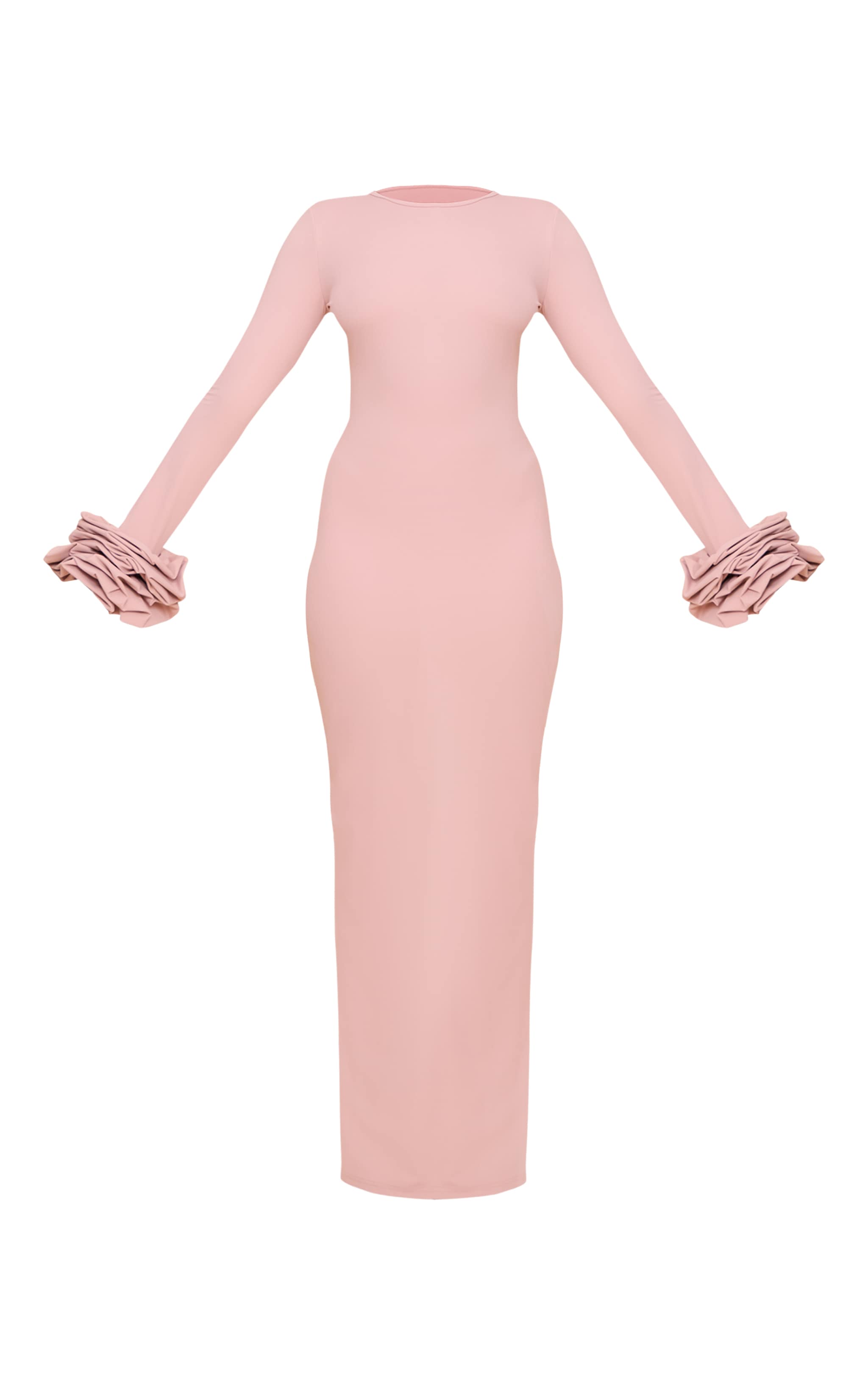Mauve Puff Sleeve Maxi Dress image 5