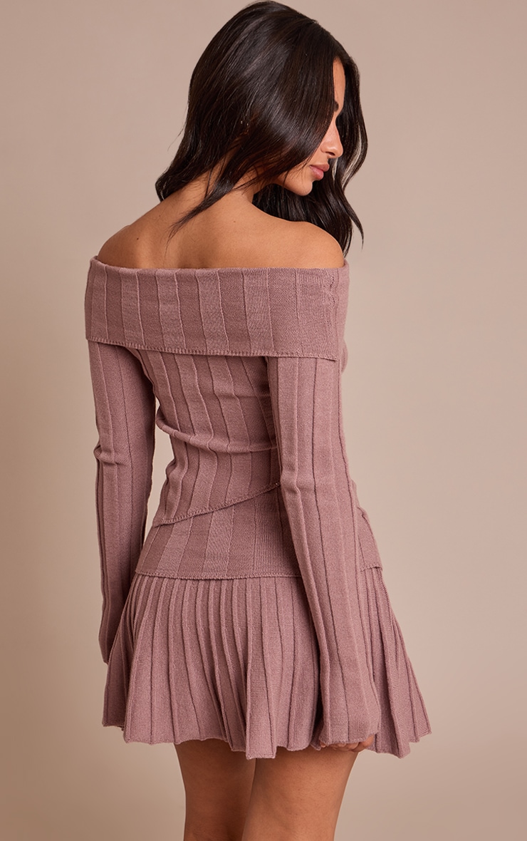 Petite Mocha Foldover Waistband Mini Skirt  image 3