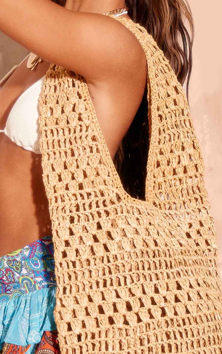 Natural Raffia Beach Tote Bag image 4