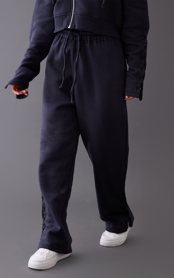 Petite Ink Blue Tie Side Sweatpants image 2
