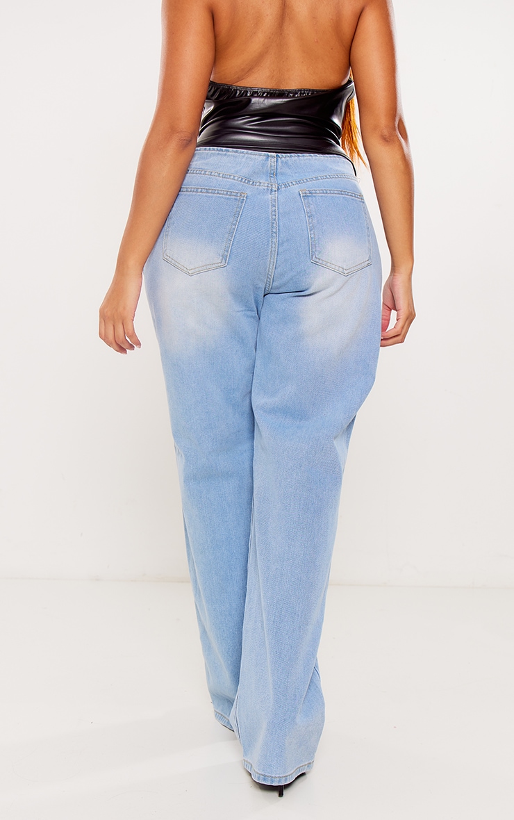 Shape Light Blue Wash Low Rise Waistband Denim Jeans image 3