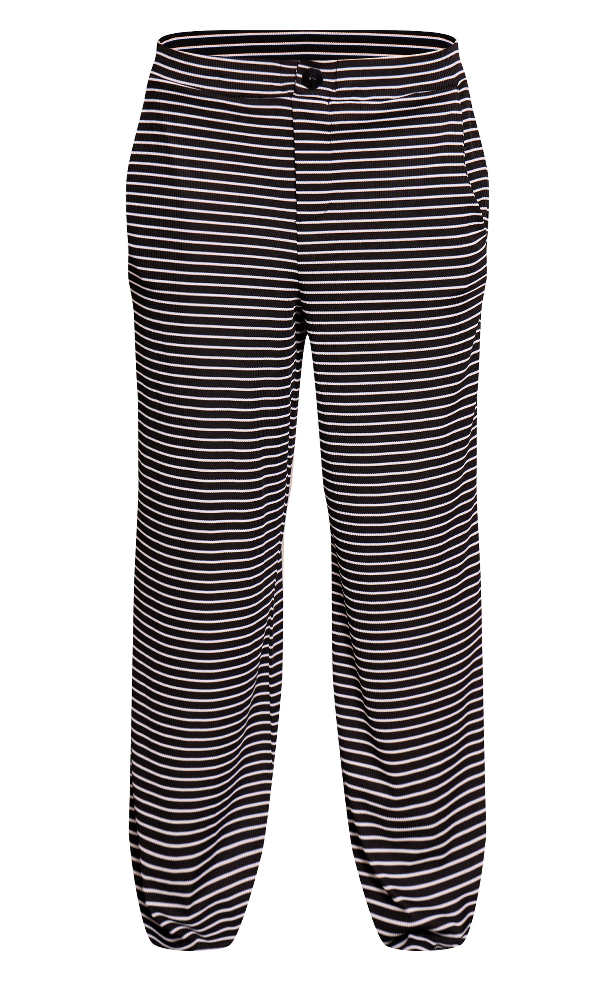 Black Boyfriend Style Wide Leg Pants image 5