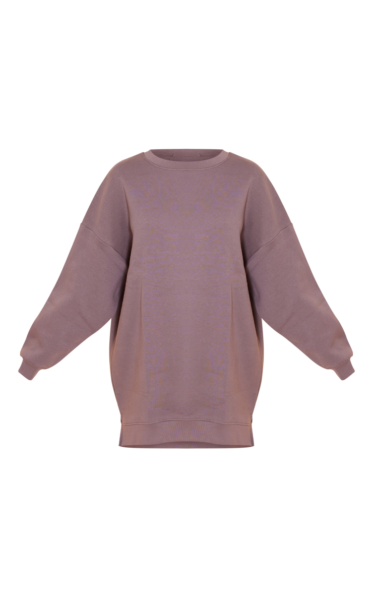 Robe sweat gris anthracite à imprimé graphismes Underground image 5