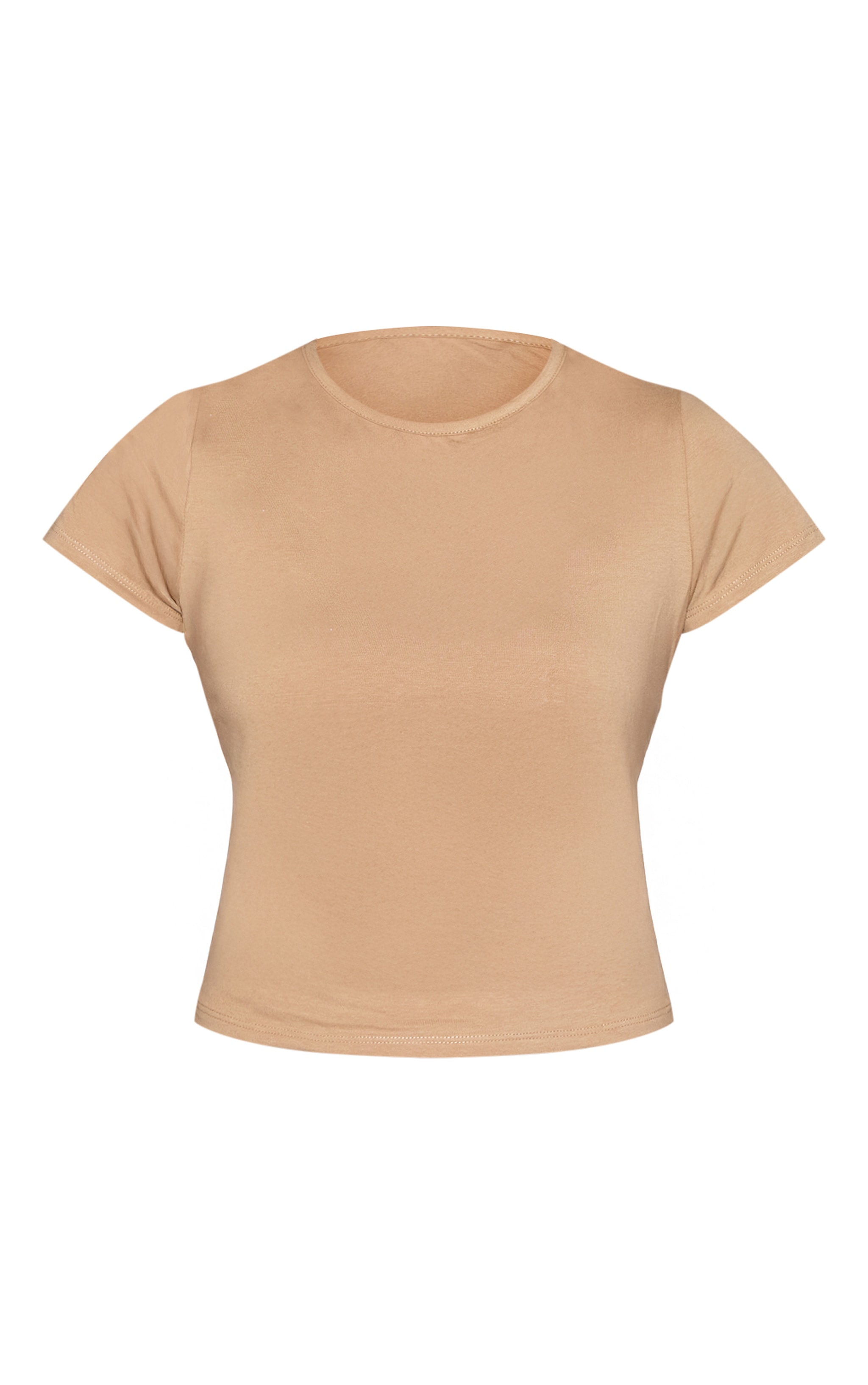 Stone Cotton Crew Neck Longline Short Sleeve T-Shirt image 5