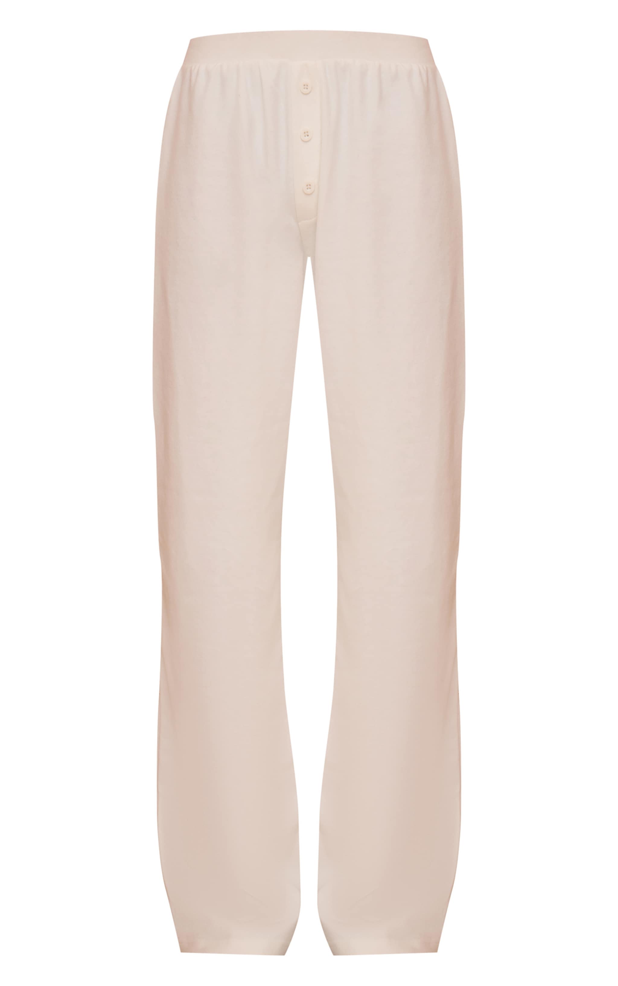 Cream Super Soft Wide Leg Pants image 5