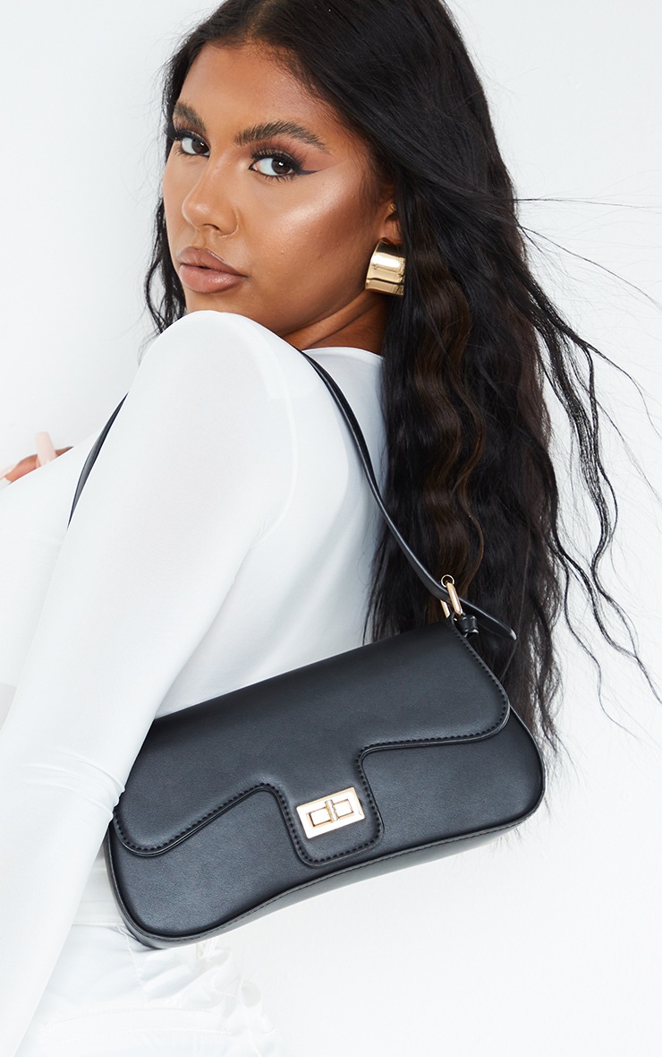 Black Envelope Shoulder Bag