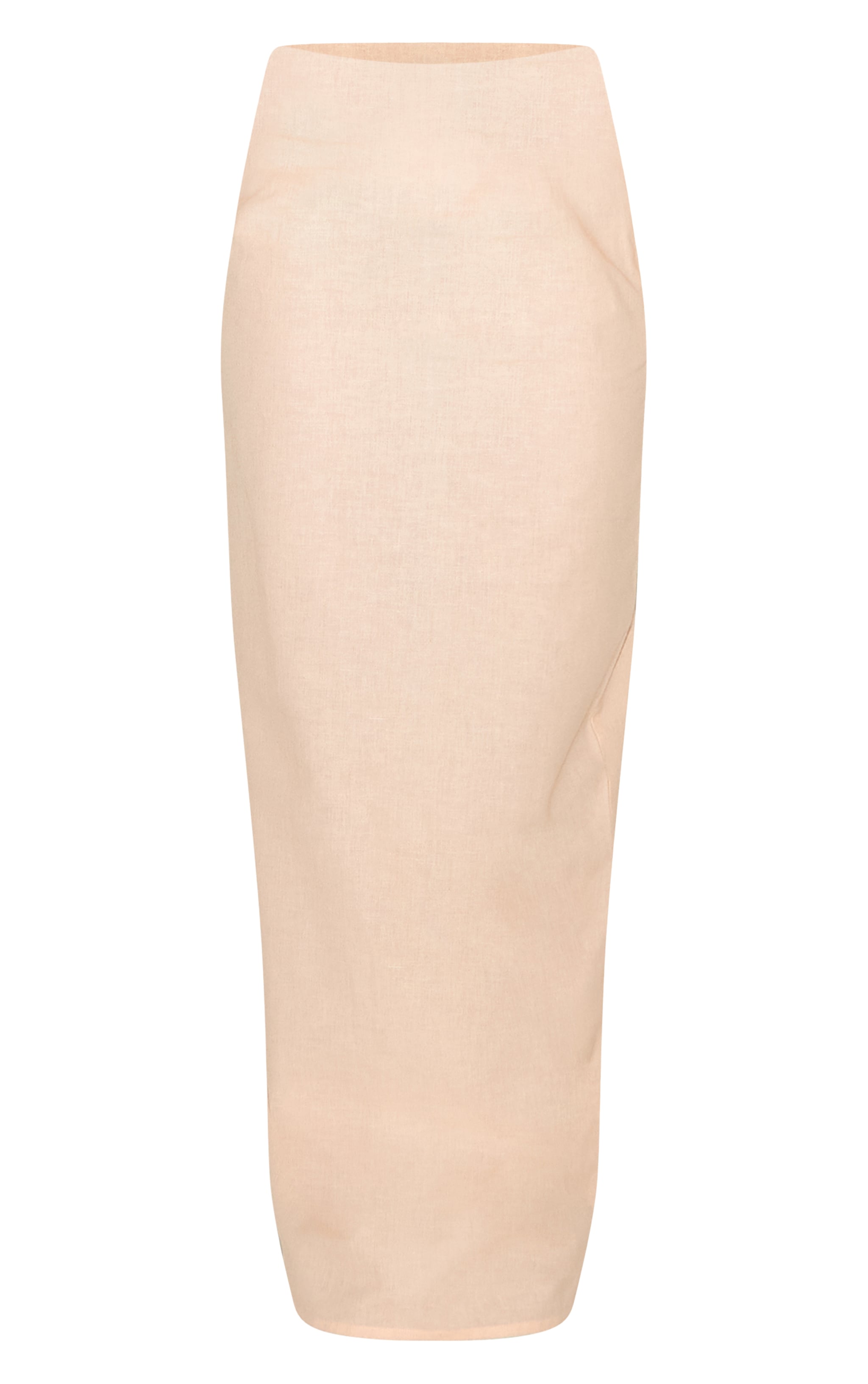 Natural Linen Look A Line Maxi Skirt image 5
