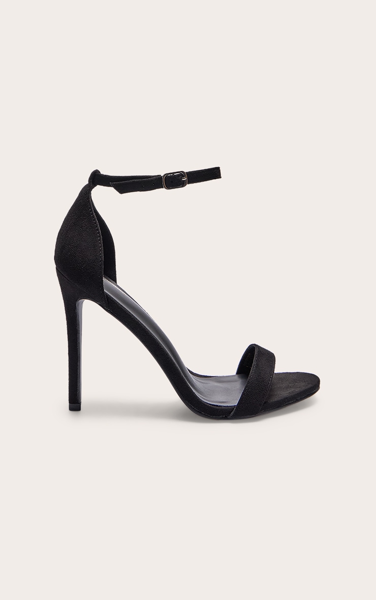 Clover Black Strap Heeled Sandals image 1