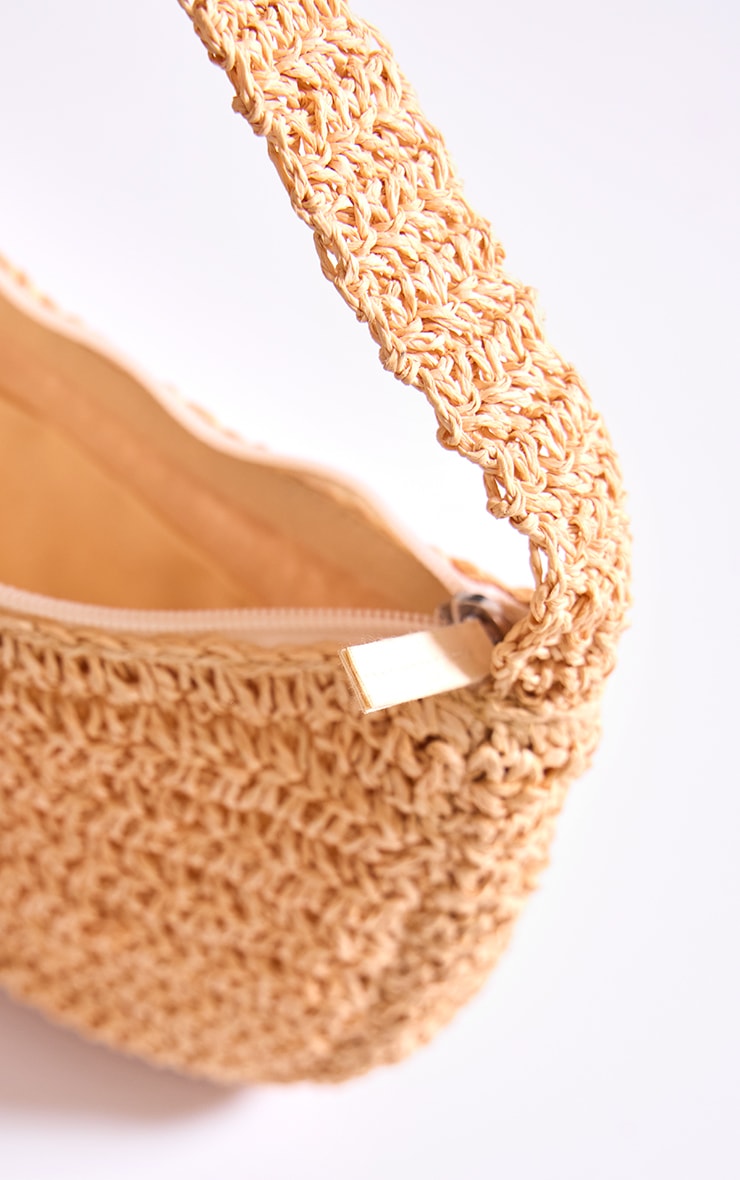 Natural Raffia Shoulder Bag image 3