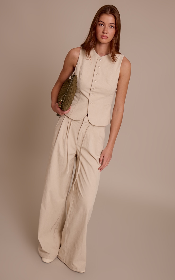 Sand Cord Tailored Vest image 3