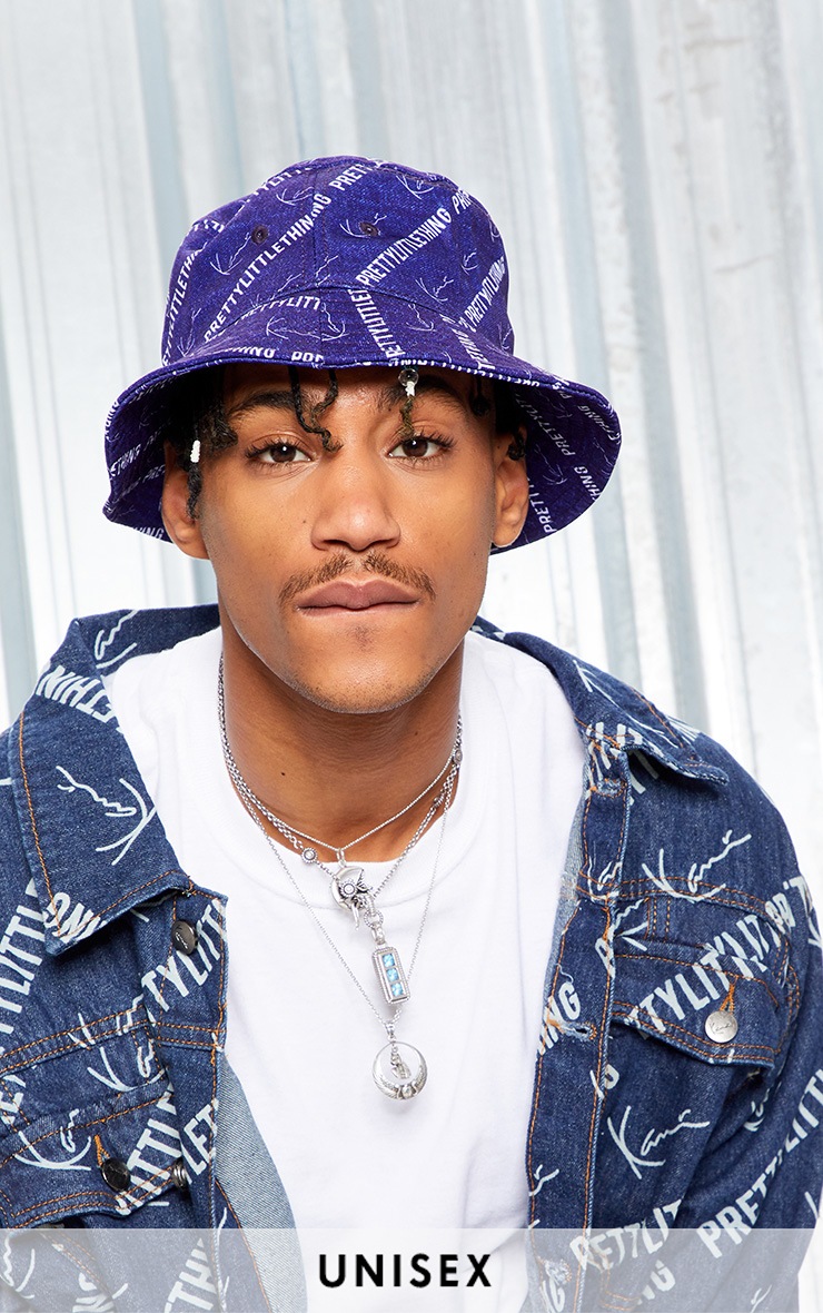 KARL KANI Denim Blue Bucket Hat