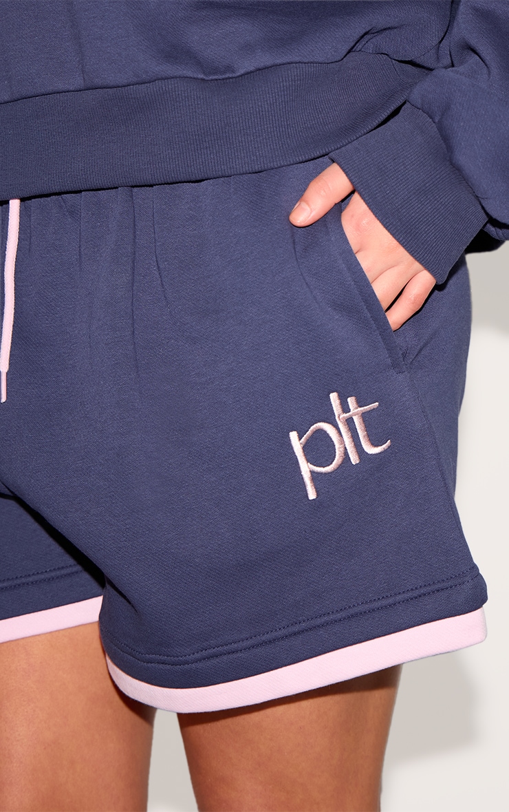 Plus Navy Plt Sweat Short image 5