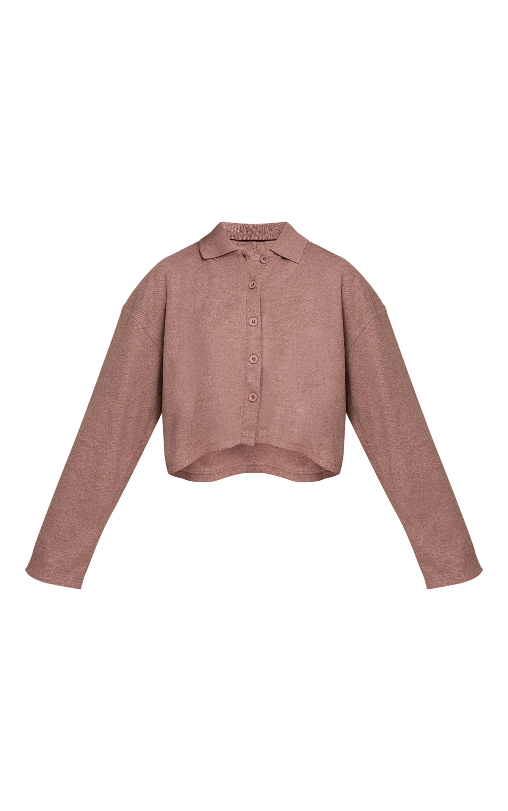 Mushroom Brushed Rib Button Shirt image 5