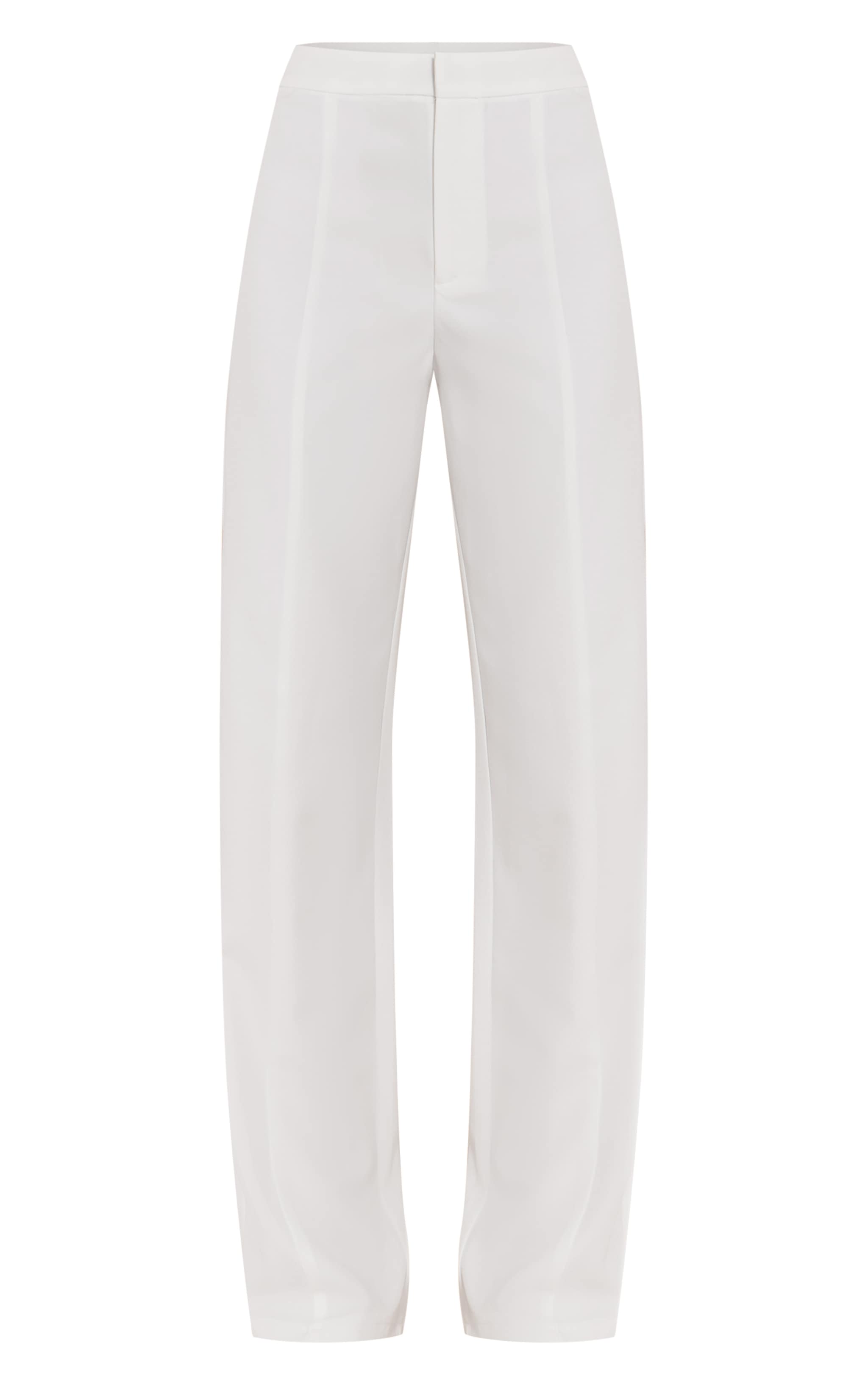 Pantalon de tailleur large blanc image 5