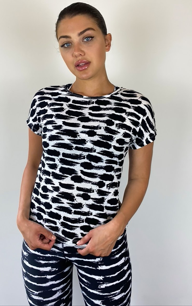 Black Tie Dye Gym Tshirt