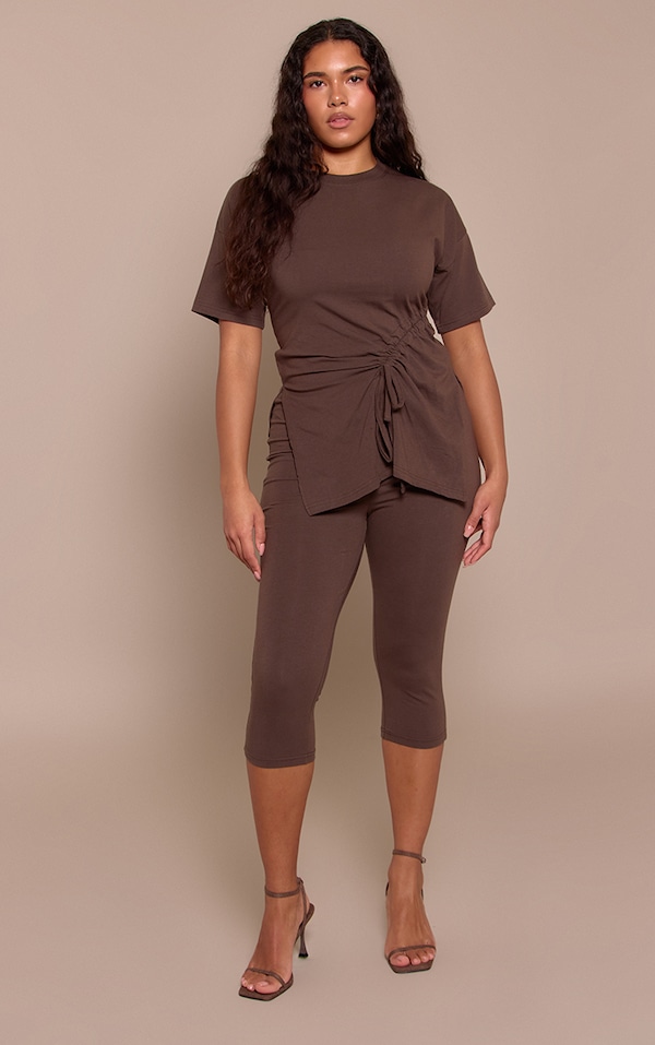 Shape Chocolate Capri Trousers