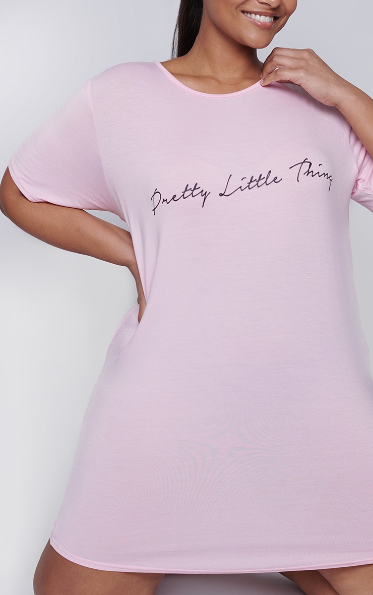 PRETTYLITTLETHING Plus Pink Nightie image 4