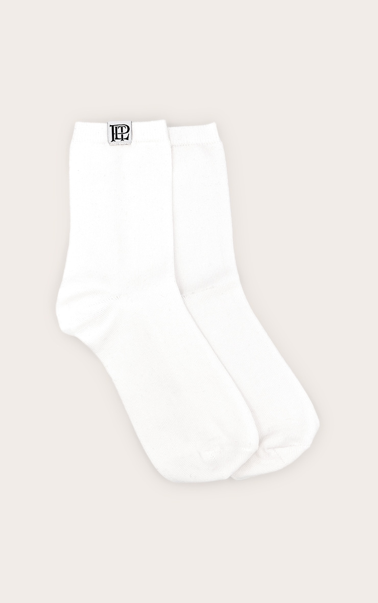 White PLT Branded Sport Socks image 2