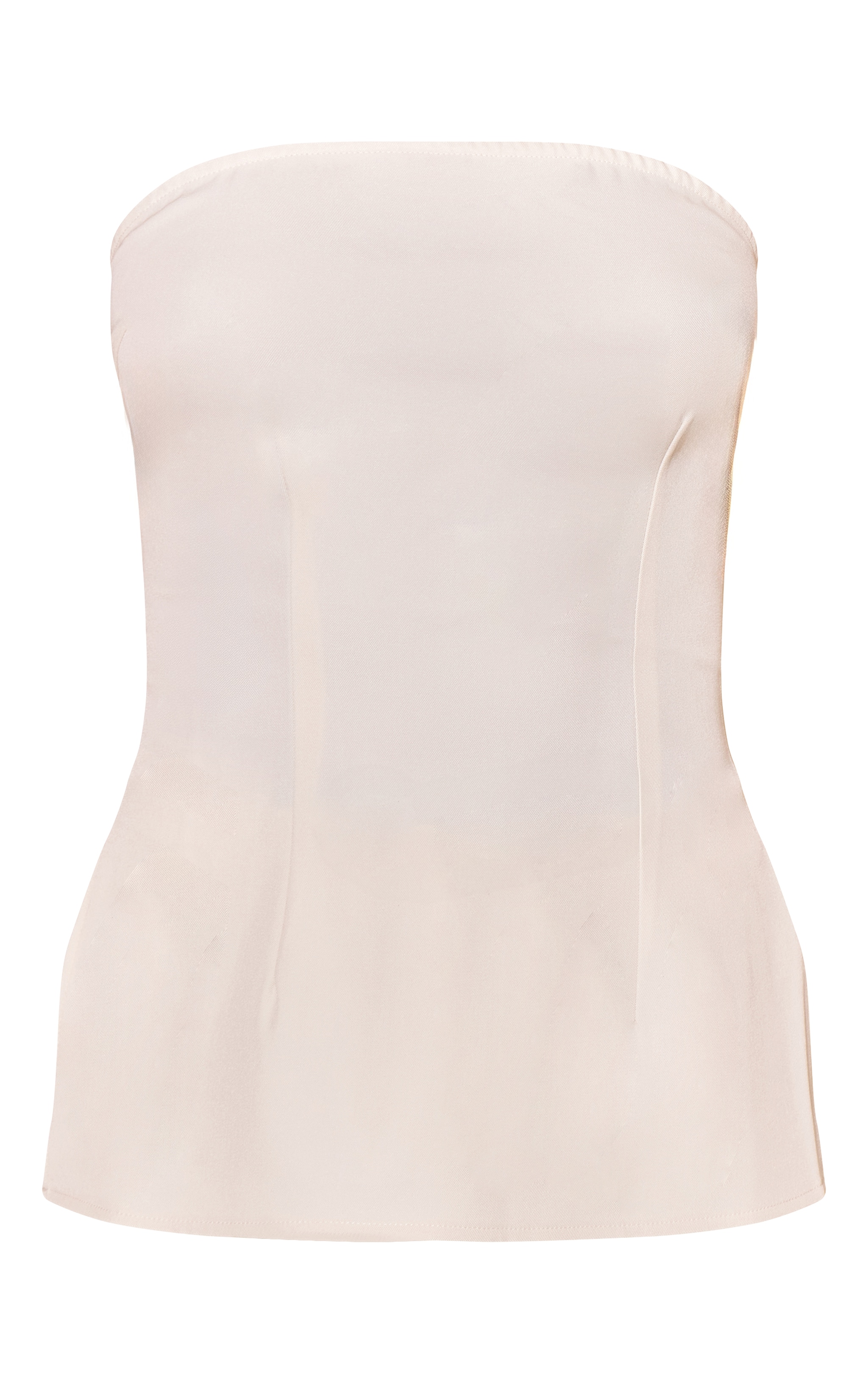 Tall Almond Cinched Longline Bandeau Top image 5