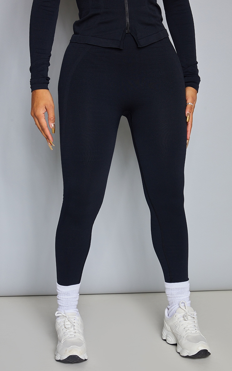 Shape Black Branded Gym Leggings image 2