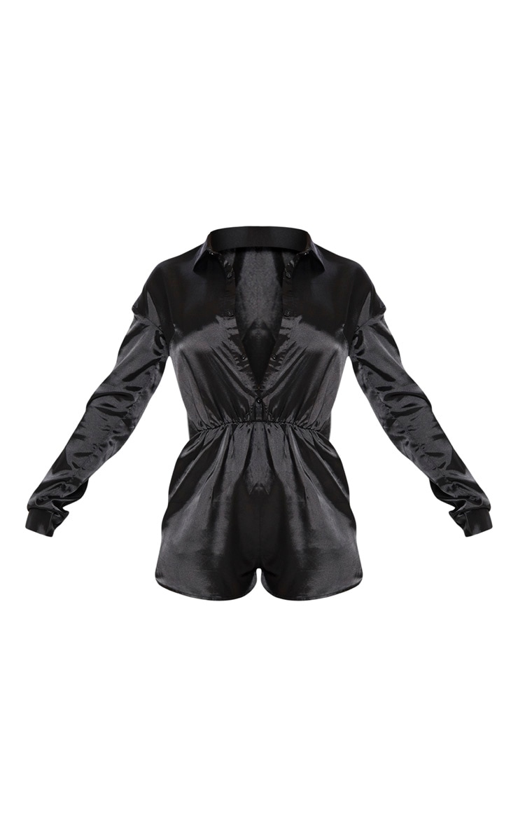 black shirt playsuit