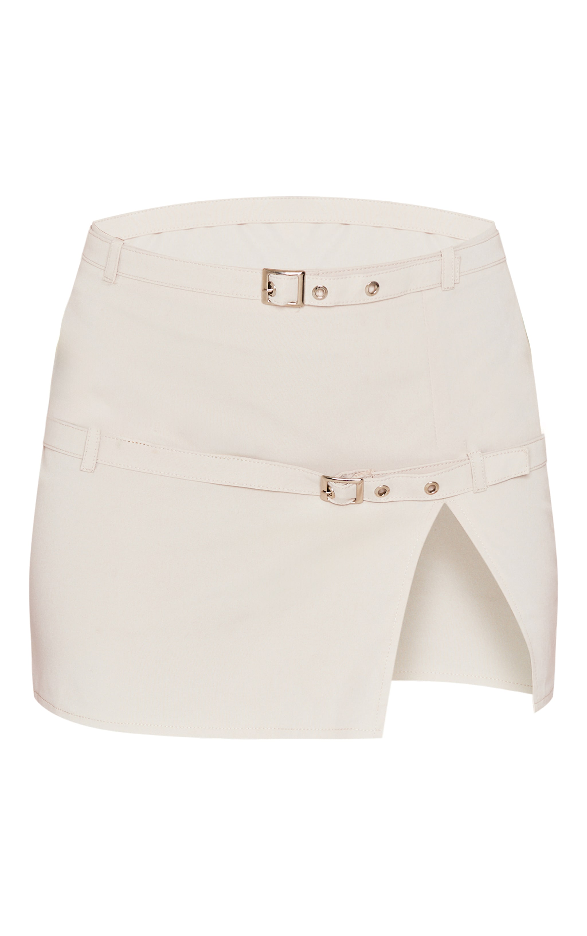 Stone Woven Tailored Belt Detail Micro Mini Skirt | Co-ords