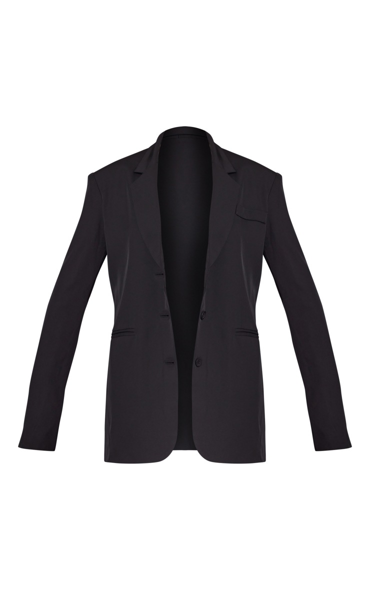 Black padded blazer clearance