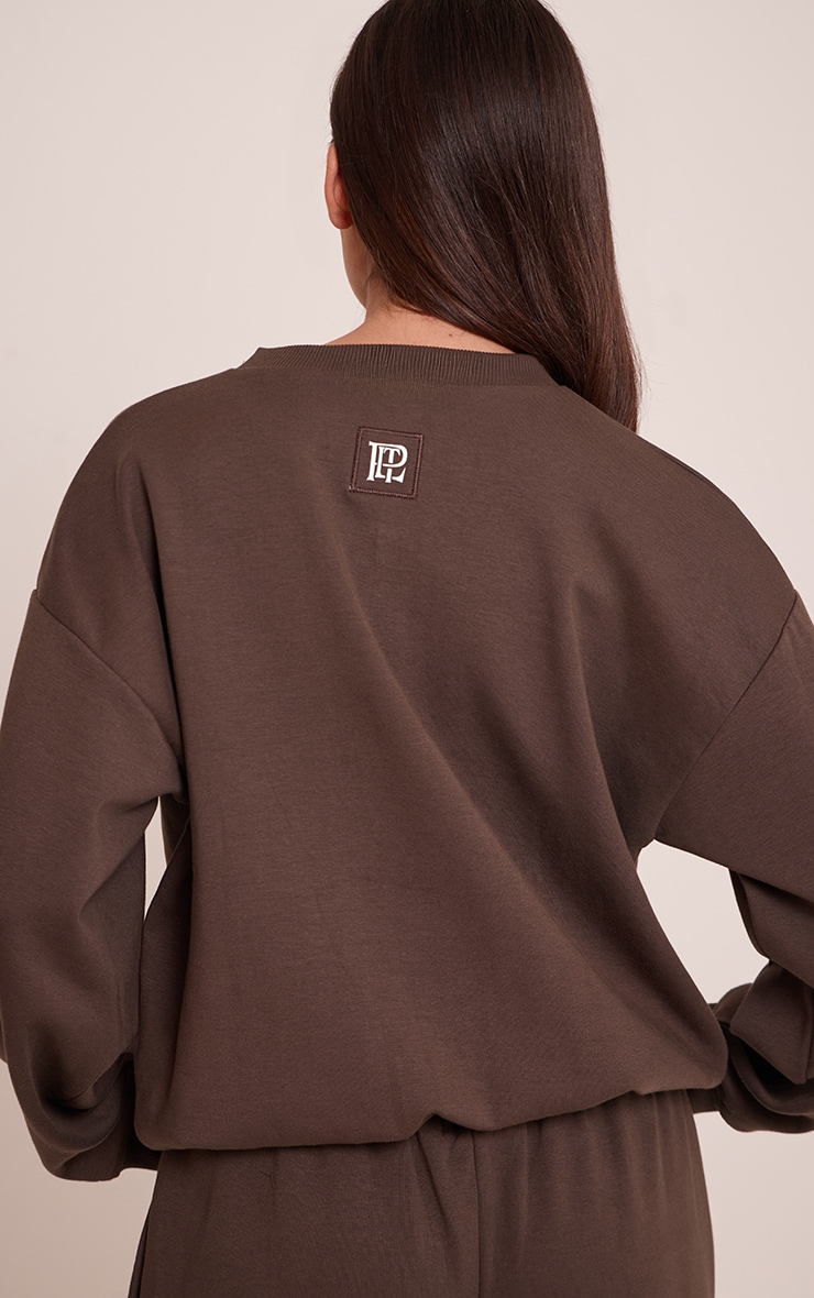 PLT Chocolate Interlock Button Up Cardigan image 4