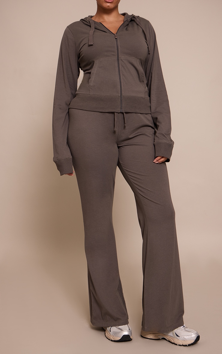 Plus Pantalon skinny flare gris anthracite à taille basse image 2