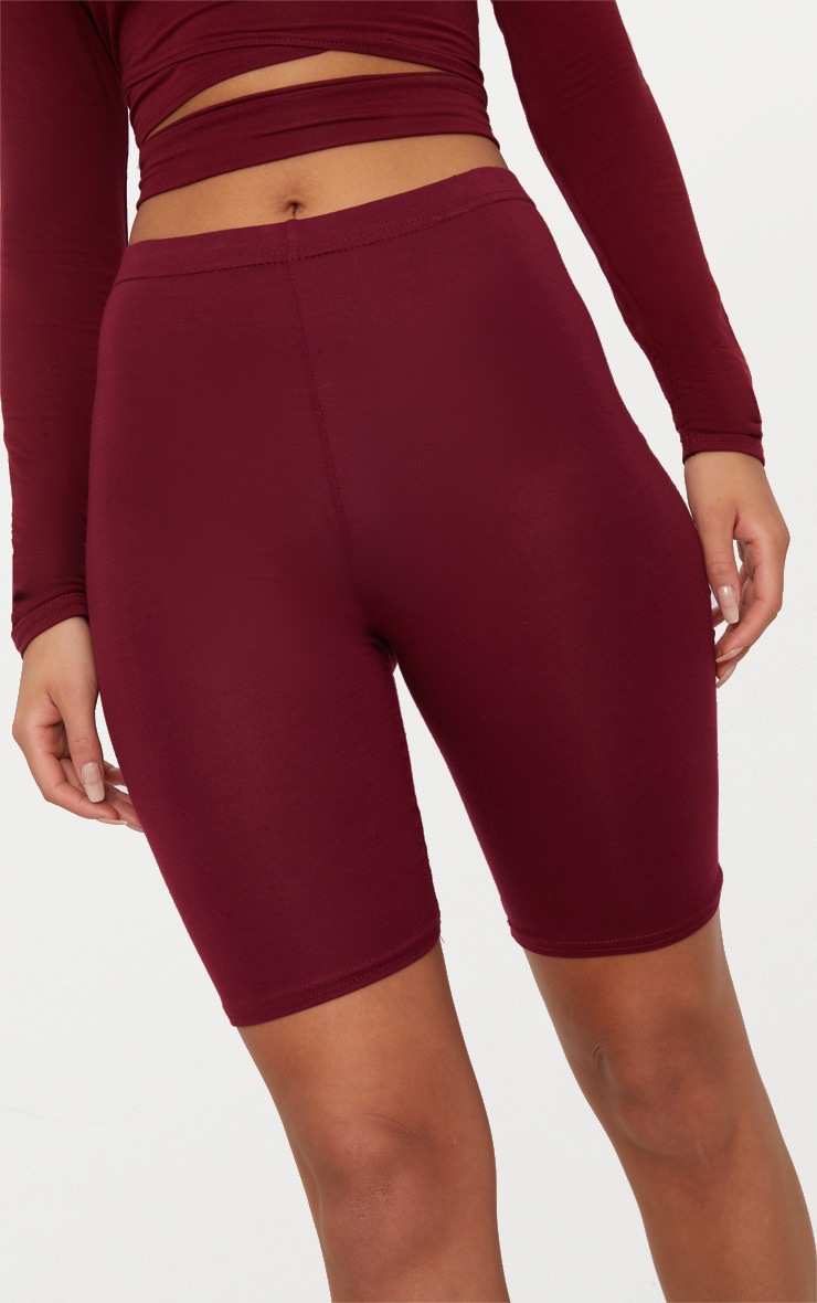 maroon short shorts