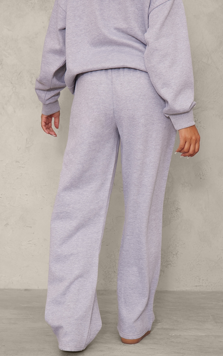 Maternity Grey Marl Mama Printed Wide Leg Sweatpants image 3