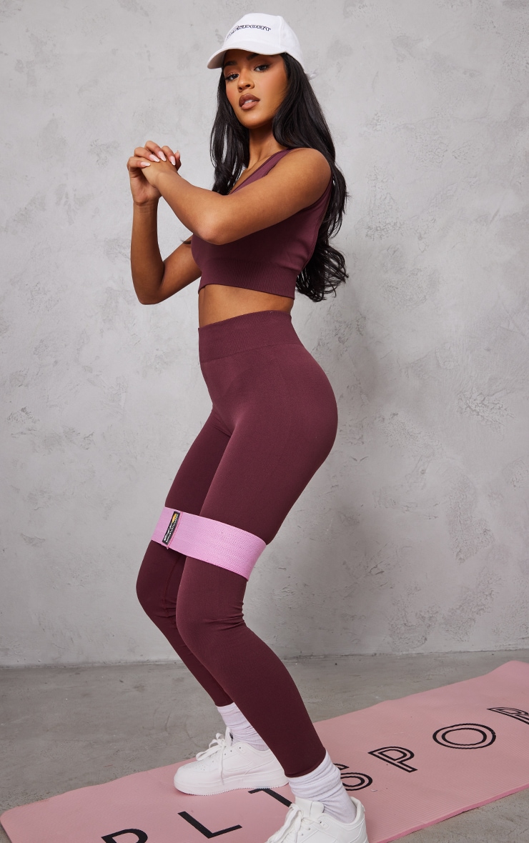 PLT SPORT Tall Plum Sports Bra image 3