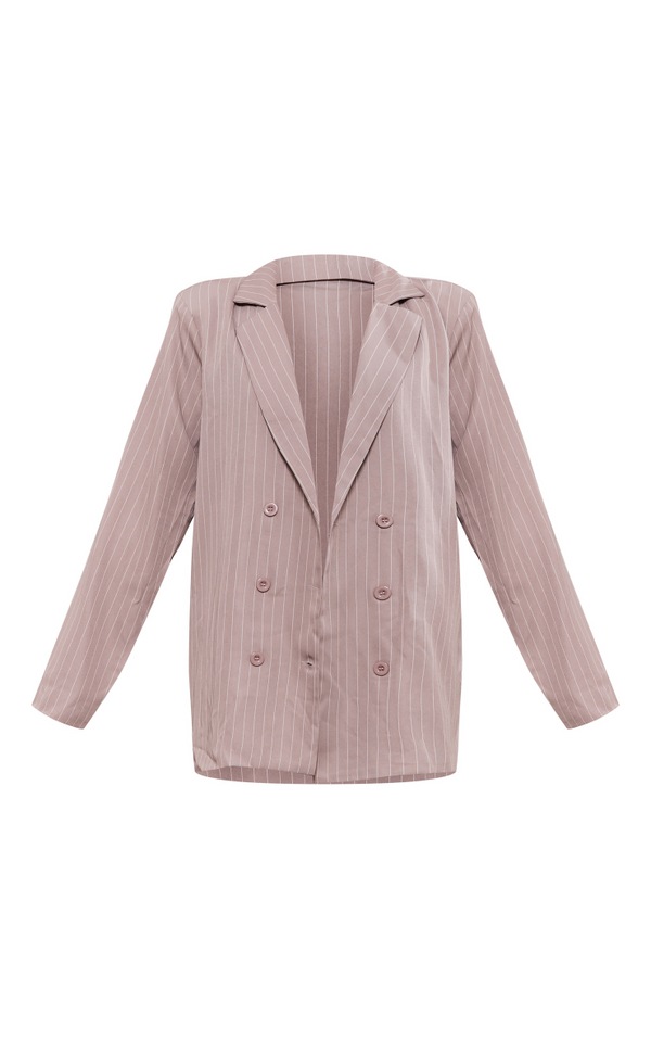 Grey Pinstripe Tailored Blazer | Co-Ords | PrettyLittleThing IRE