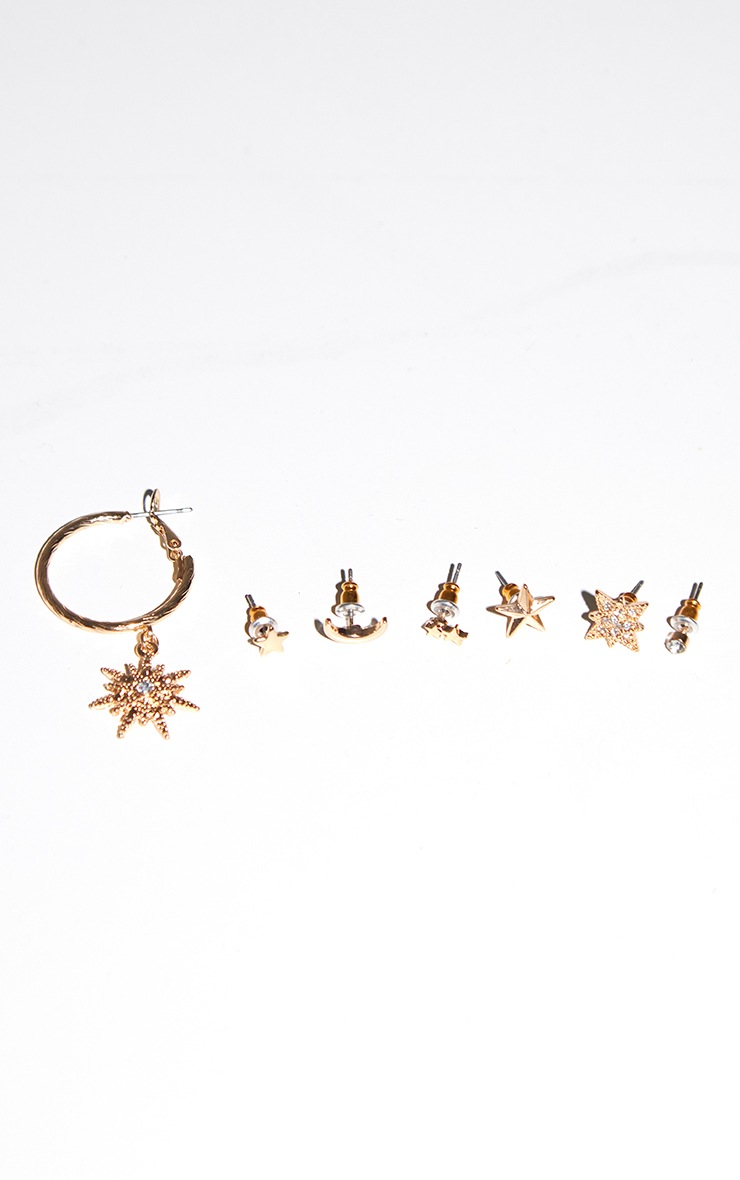 Gold Star Dainty Ear Stack image 2